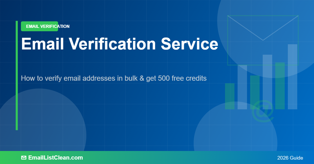 Email verification service to remove invalid addresses and improve list hygiene