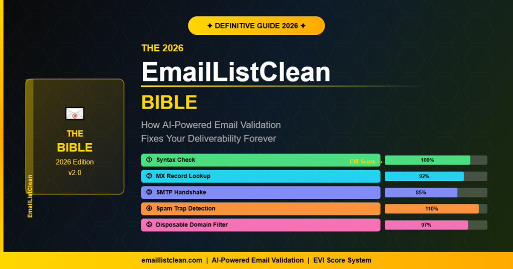 The 2026 EmailListClean Bible AI-powered email validation definitive guide
